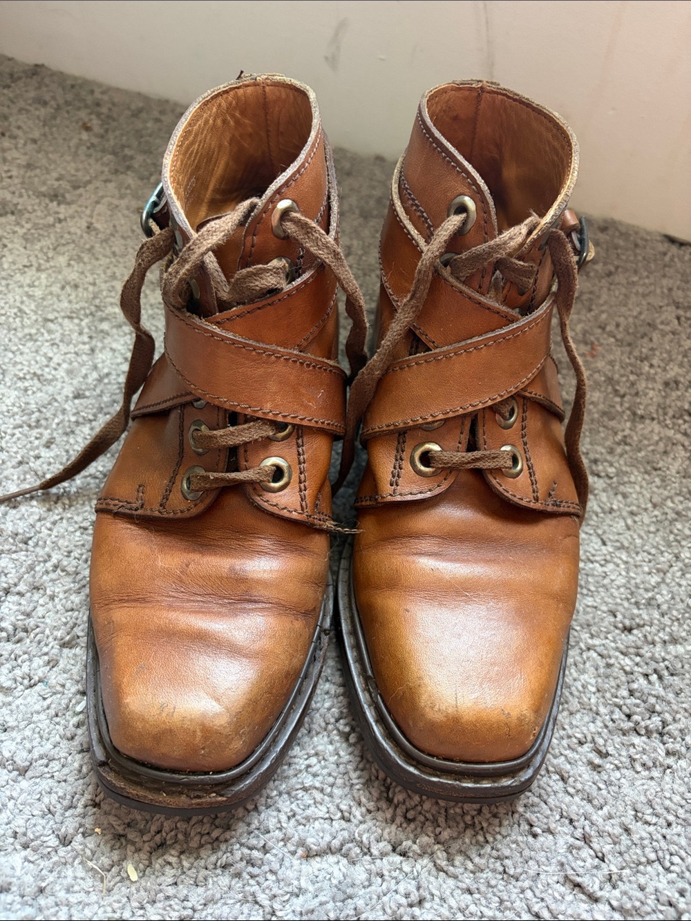 Vintage Polo by Ralph Lauren Tan Leather Boots
